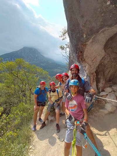 la ferrata el caliz es una de las mejores de cantabria para hacer en familia