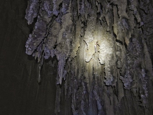 estalactitas en la cueva cañuela