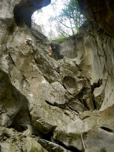 BARRANCO CALERA INFERIOR RAPEL 15 M